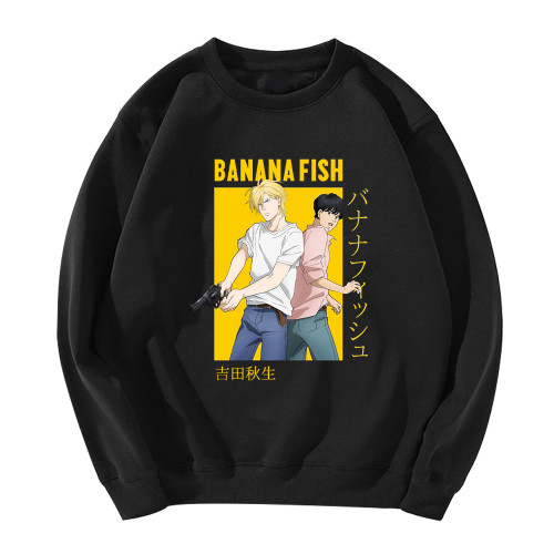Anime Banana Fish Merch Crewneck Sweatshirt Long Sleeve Casual Fit Hoodie