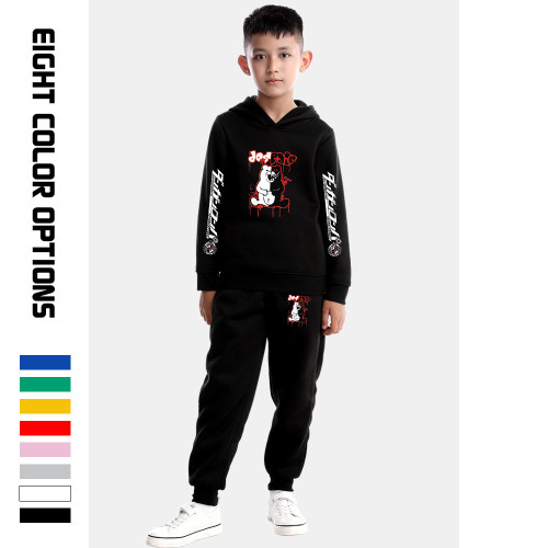 Danganronpa Kids Sweatsuits Girls Boys Long Sleeve Hoodie and Sweatpants Set