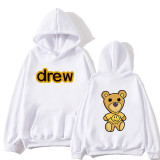 Drew Smile Hoodie Bear Print Fashion Long Sleeves Unisex Hoodie