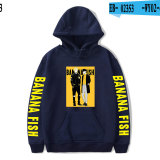 Anime Banana Fish Merch Youth Teens Hoodie Long Sleeve Sweatshirt Casual Tops