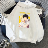 Anime Banana Fish Merch Unisex Boys Girls Casual Loose Hoodie Long Sleeve Pullover Oversize Sweatshirt