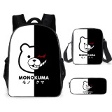 Danganronpa Backpack Set Students School Backpack With lunch Bag and Pencil Bag Set