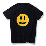 Adults Youth Drew Smile Face Print Short Sleeve T-shirt Unisex Comfy Tee