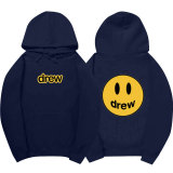 Drew Smile Face 3-D Print Unisex Pullover Hooded Sweatshirts for Adults Youth