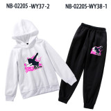 Danganronpa Kids Girls Boys Sweatsuit Fall and Winter Trendy 2pcs Sweatsuit Set