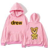 Drew Smile Hoodie Bear Print Fashion Long Sleeves Unisex Hoodie