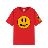 Drew Smile Face Print Fashion Oversize Short Sleeve Unisex T-shirt