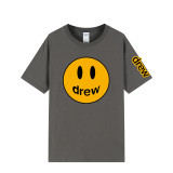 Drew Smile Face Print Fashion Oversize Short Sleeve Unisex T-shirt