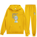 Rick and Morty Sweatsuit Unisex Hoodie and Sweatpants Set Fall Winter Sweatsuit Outfit