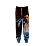 Harry Styles 3-D Jogger Pants Casual Sweatpants With Adjustable Waist