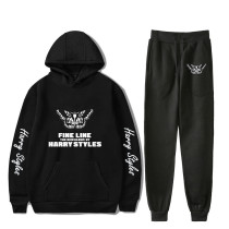 Harry Styles Sweatsuit Butterfly Print Hoodie and Sweatpants Set Fall Winter Fleece Sweatsuit
