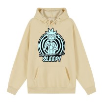 Rick and Morty Print Hoodie Trendy Street Style Casual Tops Fleece Hoodie Tops