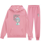 Rick and Morty Sweatsuit Unisex Hoodie and Sweatpants Set Fall Winter Sweatsuit Outfit