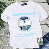 Harry Styles Summer Cotton White Tee Unisex Short Sleeve Casual Tee Tops