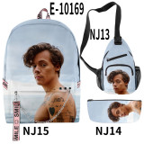 Harry Styles Youth Backpacks Set Students Backpack and Cross Shoulder Bag and Pencil Bag Set