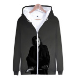 Harry Styles 3-D Zipper Jacket Unisex Hooded Long Sleeve Zip Up Jacket Coat