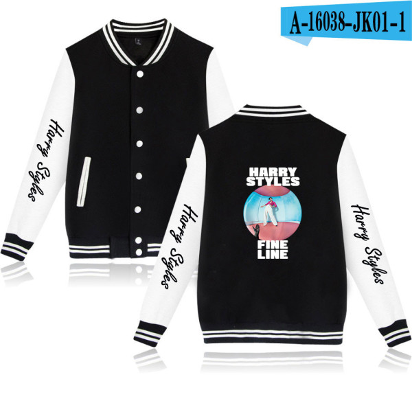 Harry Styles Youth Baseball Jacket Unsex Fall Winter Casual Coat