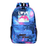 Harry Styles Backpacks Stundents School Bookbag Popular Youth Backpacks