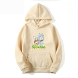 Rick and Morty Casual Hoodie Fleece Inside Cozy Tops For Fall and Winter