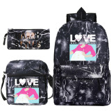 Harry Styles Students Backpack Set 3pcs Backpack With Lunch Bag and Pencil Bag