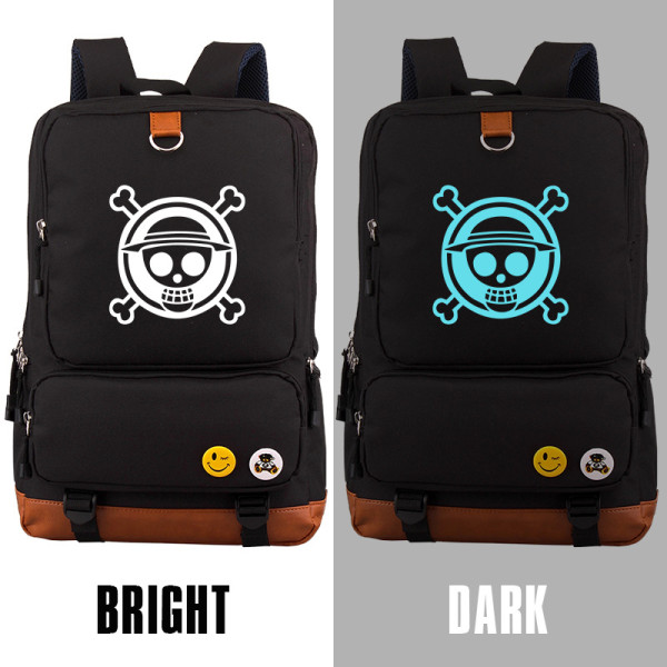 Anime One Piece Glow In The Dark Backpack School Backpack Computer Backpack
