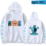 Anime One Piece Franky Print Hoodies Youth Teens Hooded Sweatshirt Winter Fall Fleece Tops