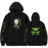 Anime One Piece Roronoa Zoro Unisex Sweatshirt Long Sleeve Hoodies