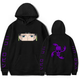 Anime One Piece Nico Robin Hoodies Pullover Hooded Sweatshirt With Fleece Inside For Fall and Winter