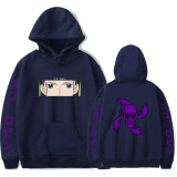 Anime One Piece Nico Robin Hoodies Pullover Hooded Sweatshirt With Fleece Inside For Fall and Winter