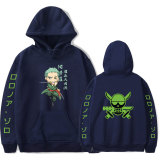 Anime One Piece Roronoa Zoro Unisex Sweatshirt Long Sleeve Hoodies