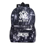 Anime One Piece Galaxy Color Hoodies Fans Backpack Students Backpack Bookbag