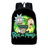 Rick and Morty 3-D Kids Girls Boys Backpack School Bookbag Travel Backpack