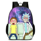 Rick and Morty Students Backpack 3-D Color School Backpack For Girls Boys