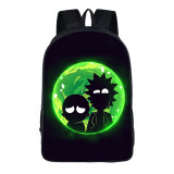 Rick and Morty 3-D Kids Girls Boys Backpack School Bookbag Travel Backpack