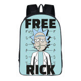 Rick and Morty 3-D Kids Girls Boys Backpack School Bookbag Travel Backpack