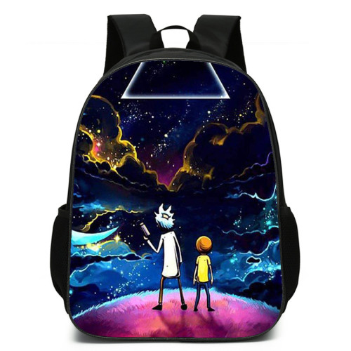 Rick and Morty Students Backpack 3-D Color School Backpack For Girls Boys