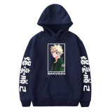 My Hero Academia Todoroki Shoto Hoodie Anime Merch Comfy Fleece Hooded Sweatshirt Fans Gift