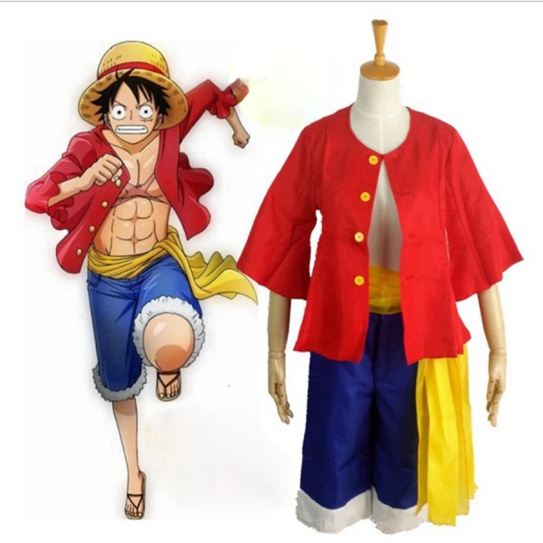 Anime One Piece Cosplay Costume Monkey D. Luffy Halloween Cosplay Costume