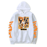 Anime Haikyuu!! Karasuno Volleyball Team All Characters Print Hoodie Long Sleeve Trendy Winter Fall Fleece Hoodies