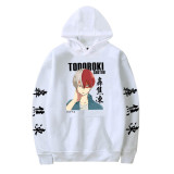 My Hero Academia Todoroki Shoto Hoodie Anime Merch Comfy Fleece Hooded Sweatshirt Fans Gift