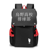 Anime Haikyuu!! Backpack Youth Adults Cool Backpack Daily Backpack Computer Backpack With USB Charging Interface