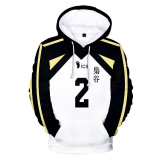 Anime Haikyuu!! Fukurōdani Academy Volleyball Team Hoodie Pullover Sweatshirt