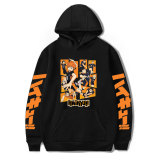 Anime Haikyuu!! Karasuno Volleyball Team All Characters Print Hoodie Long Sleeve Trendy Winter Fall Fleece Hoodies