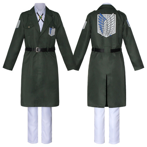 Anime Attack On Titan Season 4 Final Season Costume Uniform Scout Regiment Survey Corps Eren Cosplay Costume