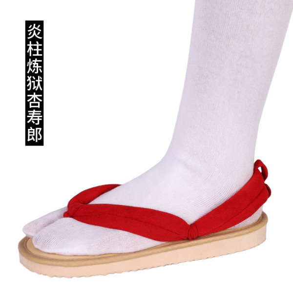 [Kids/Adults] Anime Demon Slayer kyojuro Rengoku  Cosplay Accessories Coaplay Shoes Coaplay Clogs