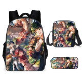 My Hero Academia 3pcs Backpack Set Unisex School Backpack With Cross Body Bag and Pencil Bag Fans Gift