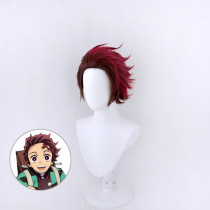Anime Demon Slayer Tanjiro Kamado Cosplay Accessories Cosplay Wigs