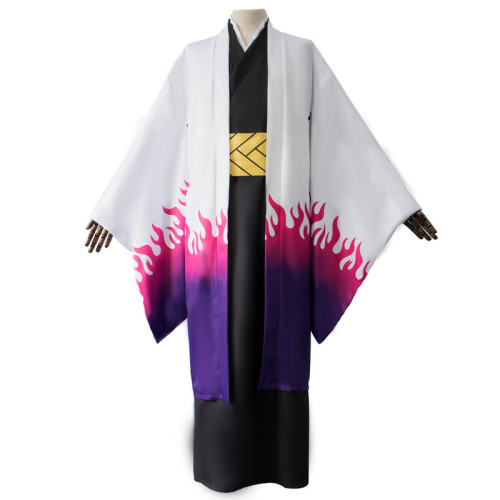 Anime Demon Slayer Kimetsu no Yaiba Ubuyashiki Kagaya Cosplay Costume Kimono Set Hallowen Costume