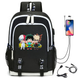 My Hero Academia Kids Youth Backpack School Backpack With USB interface