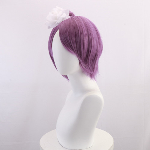 Naruto Akatsuki Konan Cosplay Accessories Cosplay Wigs With Flower Decor